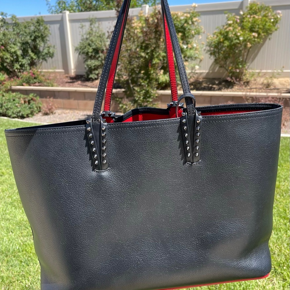 Authentic Christian Louboutin Large Cabasrock Tote Bag